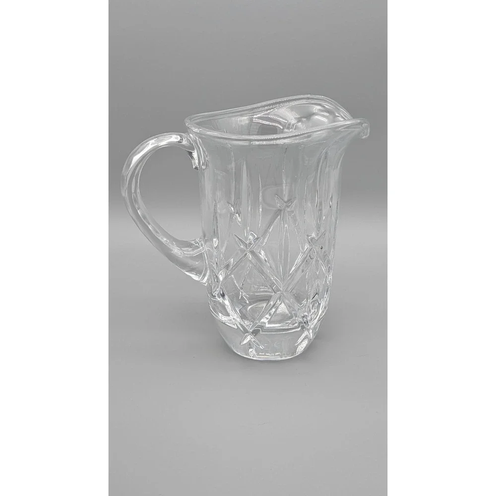 Crystal Pitcher Gorham Lady Anne 32 Ounce Full Lead Made‎ In Czech Republic